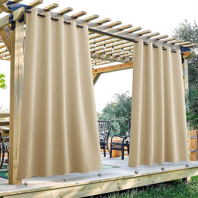 Yteseery 16 Pack Outdoor Curtain Weights, Heavy Duty Drapery Weights for Patio Pergola Cabana Gazebo, Stainless Steel Clips Down Curtain, Garden Flag, Shower Curtains, Tablecloth, Useful Curtain Weight Ball - Image 2